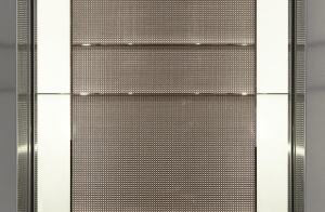 decorative woven metal mesh elevator