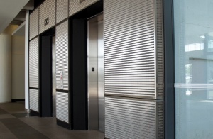 decorative woven metal mesh elevator