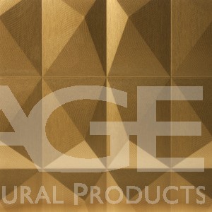 decorative dimensional metal aluminum wall panel brass