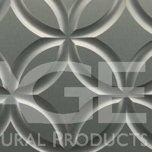 decorative carved dimensional metal panel nickel