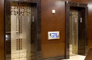 decorative metal elevator door