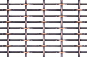 antiqued woven metal mesh