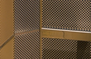 decorative metal elevator wall panel