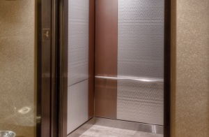 decorative metal elevator wall panel